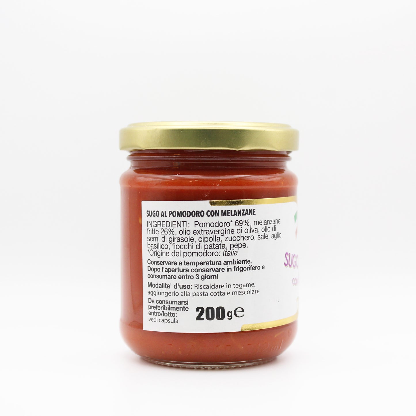 Sugo al pomodoro con melanzane