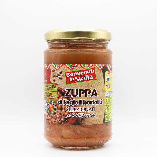 Zuppa di fagioli borlotti