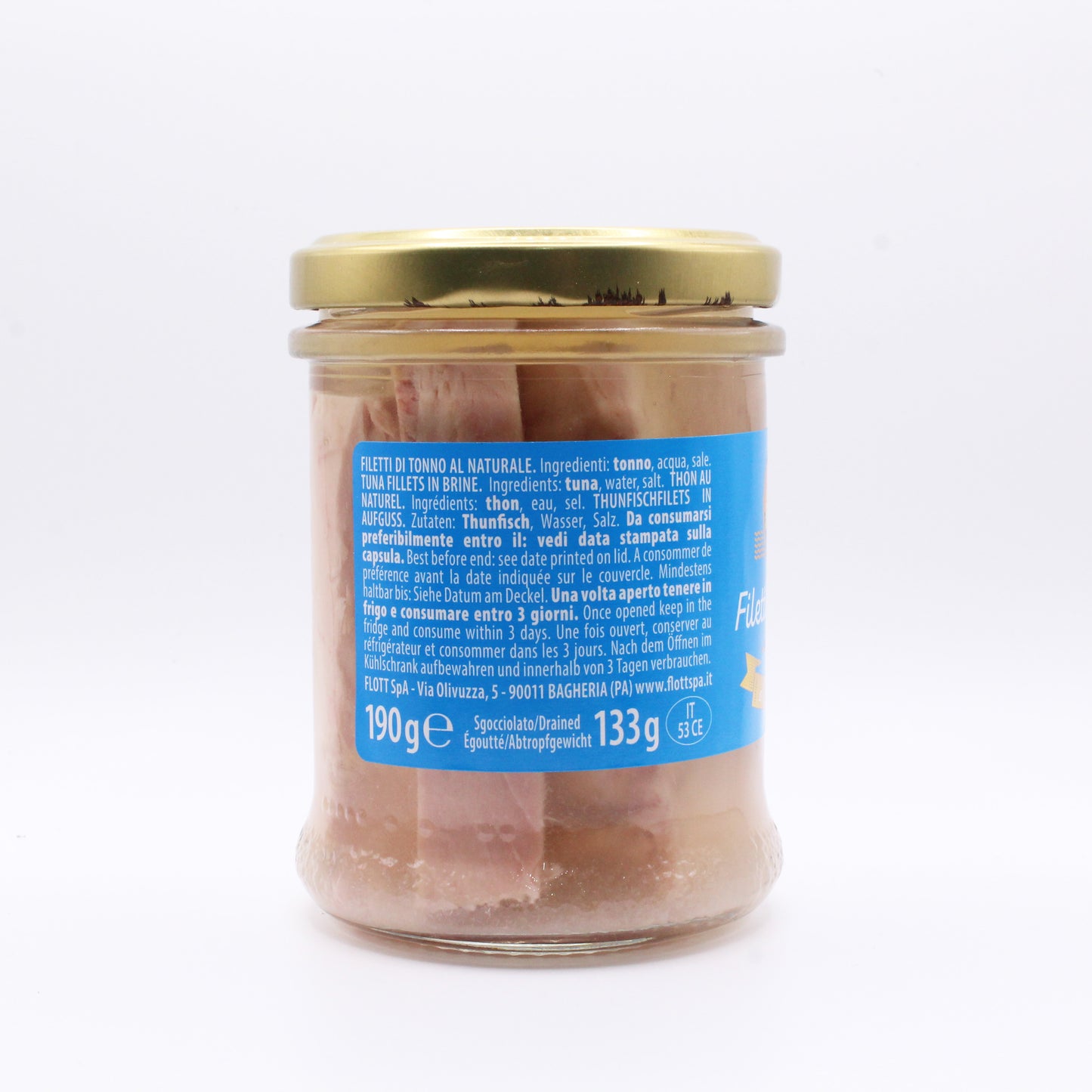 Filetti di tonno al naturale