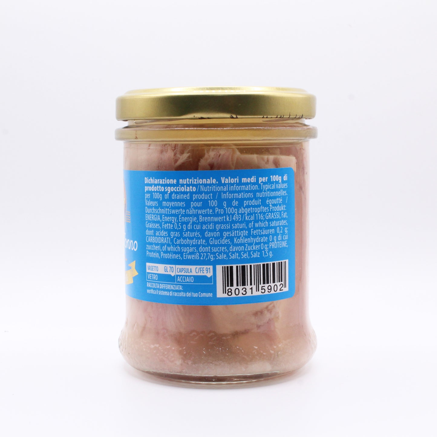Filetti di tonno al naturale